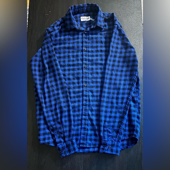 Paid In Full - Men’s Checkered Flannel Shirt - 100% Cotton - Sz Small  - CA07043 - Picture 1 of 2